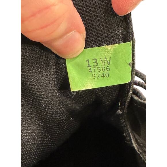 US 13W MEN'S BLACK TIMBERLAND PREMIUM LEATHER WATERPROOF BOOTS LOGO SIDE - Picture 8 of 10